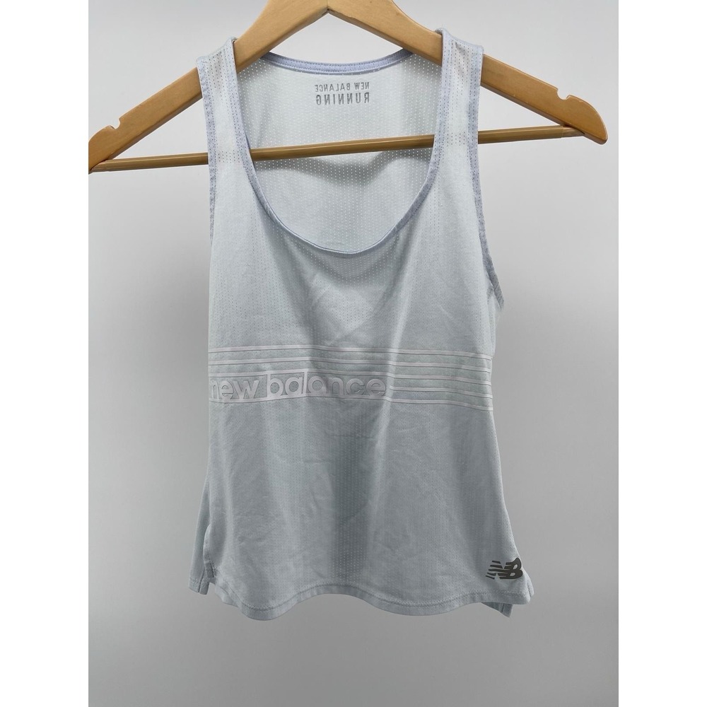New‎ Balance Women's Running Tank Top Light Blue Sleeveless Athletic Gym S